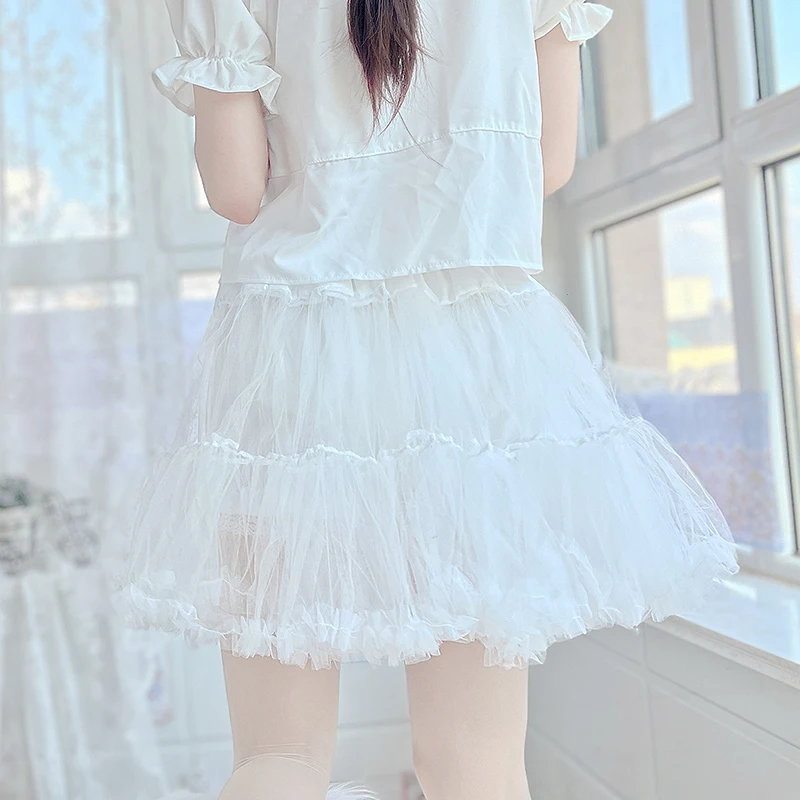 2023 nuova gonna tutu per ragazza Lolita sottoveste gioco di ruolo Party Ball tulle gonne puffy Fluffy Underskirt