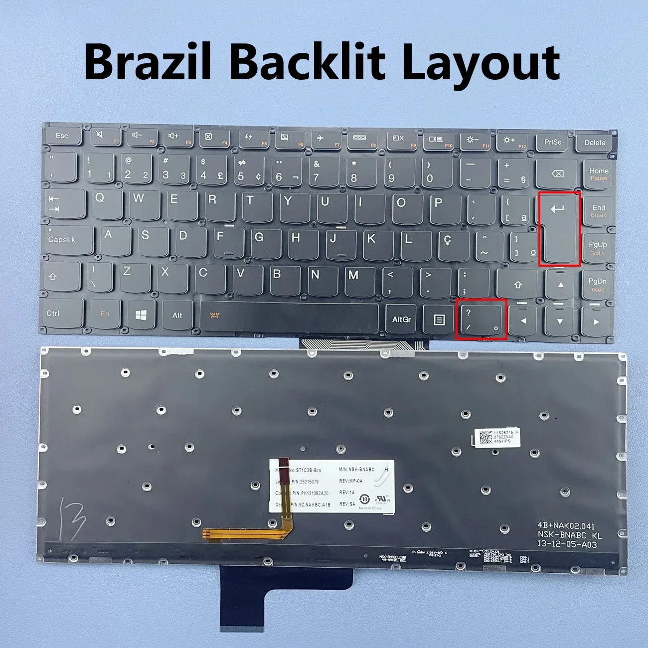 Brazil Backlit Keyboard For Lenovo Yoga 2 13 Yoga 3 14 U31-70 500S-13ISK U31-70 E31-70 E31-80 Yoga 700-14ISK Series NSK-BNABC