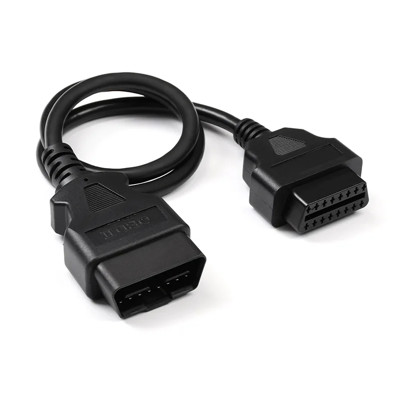 

JieYuan 30cm Car OBD Extension Cord Male To Female 16 Core Energized 16Pin OBD2 ELM327 Diagnostic Tool Connector Scanner Adapter