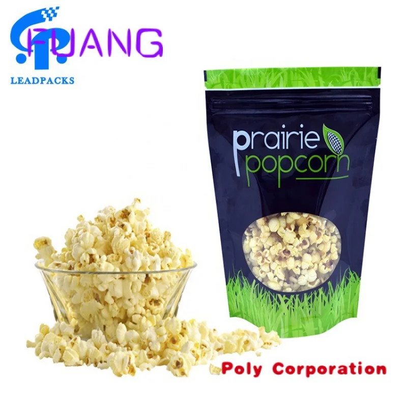 Custom  Cheap Custom Logo Snack Food Packaging Plastic Popcorn Packing Bag