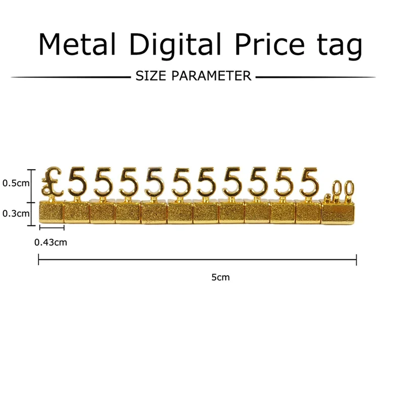 AA60-20PCS Цифровой ценник 3D Металлические стеллажи Регулируемый GBPANYA Цена Квадратный комплект Для магазина Дисплей Ювелирные изделия Часы Магазин Офис