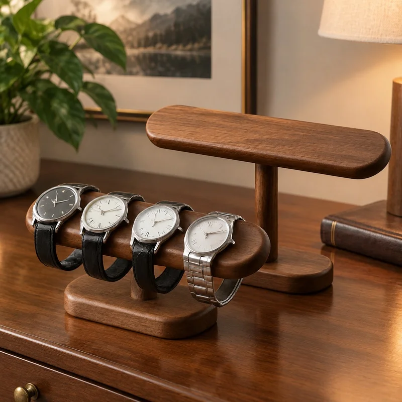 Countertop Display Stand for Wooden Jewelry, Ideal for Organizing Chains and Anklets