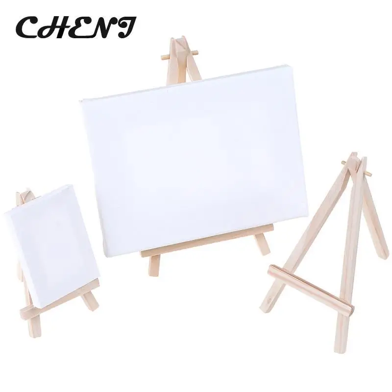 

1pc Plate Display Stand Picture Easel Mini Wooden Tripod Easel Display Painting Stand Card Canvas Holder