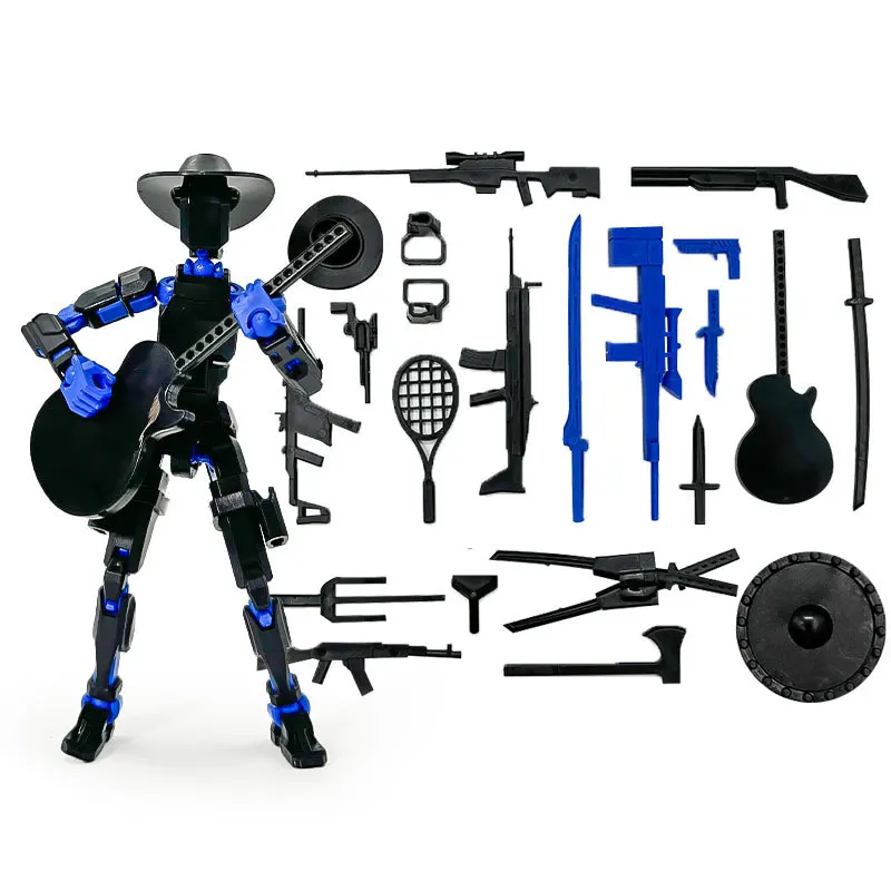 متعدد المفاصل المنقولة الجندي روبوت ثلاثية الأبعاد مطبوعة عارضة أزياء دمية محظوظ 13 عمل الشكل الأطفال لتقوم بها بنفسك تجميع لعبة الصبي الهدايا #3