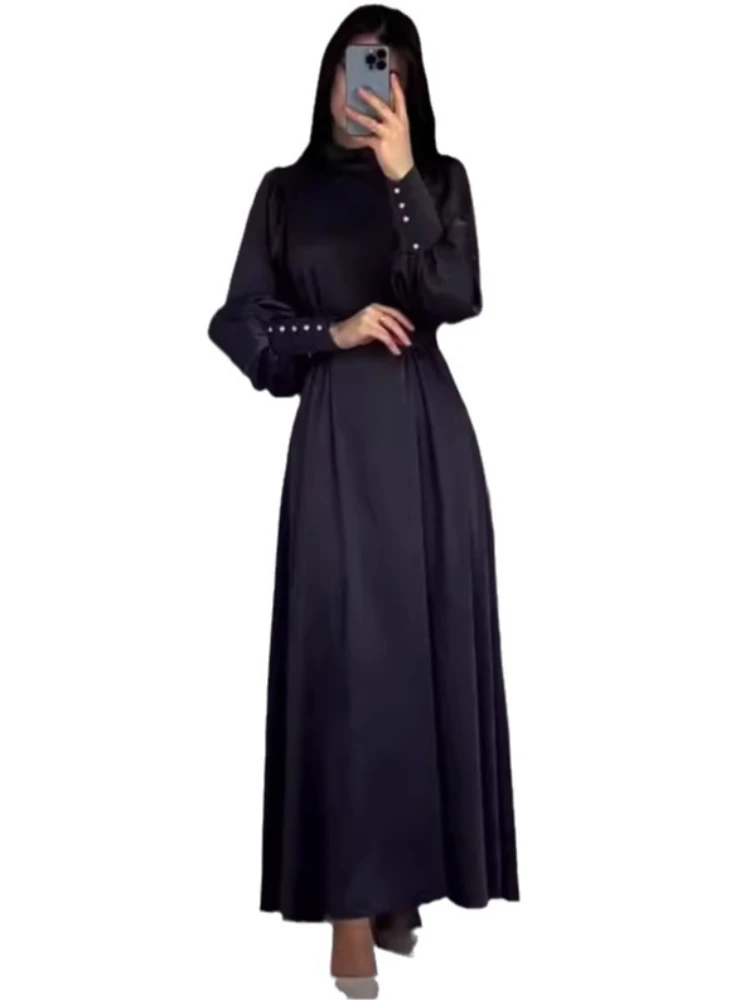 Long Robe Muslim Women Party Belted Dress Abaya Jalabiya Morocco Dubai Abayas Kaftan Islam Eid Vestidos Arab Ramadan Dresses