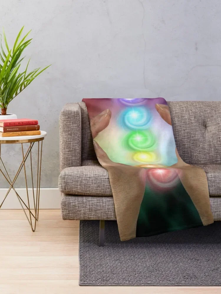 Relaxing Reiki Throw Blanket blankets ands warm for winter Blankets