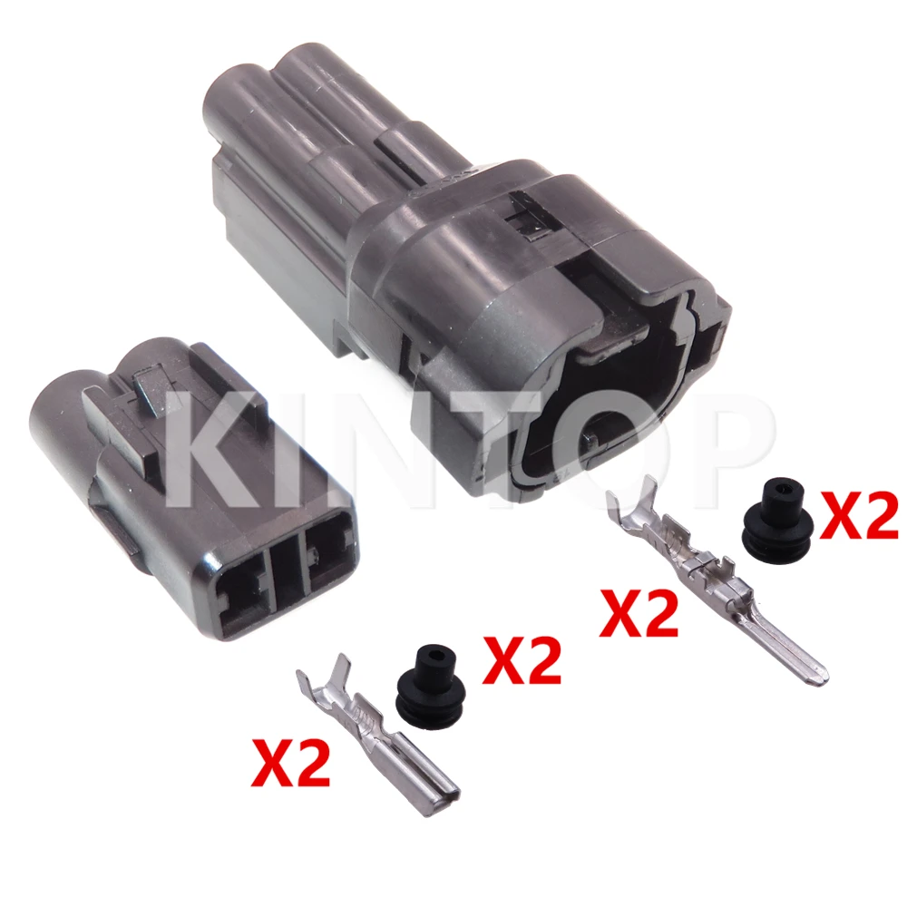 1 Set 2 Pins 6187-2802 6180-2452 AC Assembly Auto Reversing Radar Connector with Wires Car Oxygen Sensor Waterproof Sockets