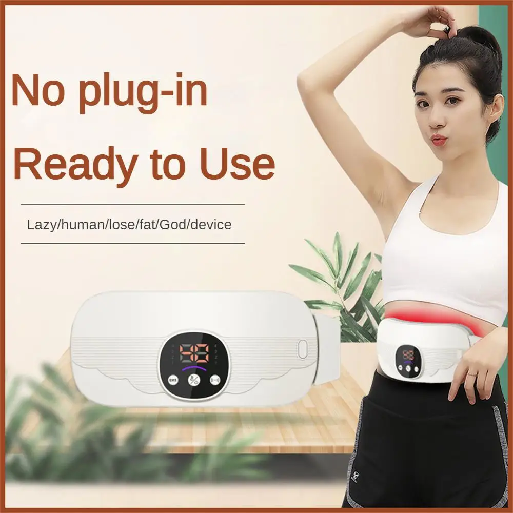 Smart Menstrual Heating Pad Abdominal Massager Warm Belt Waist Vibration Massage Device for Cramps Period Pain Relief