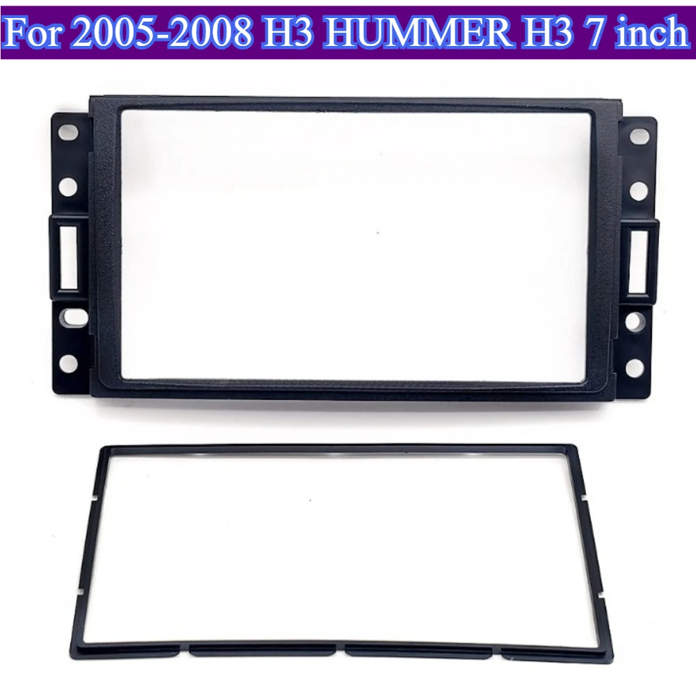 

For 2005-2008 H3 HUMMER H3 7''Car Radio Dash Fascia Panel Mounting Bezel Faceplate Frame Kit Navigation Car Interior Accessories