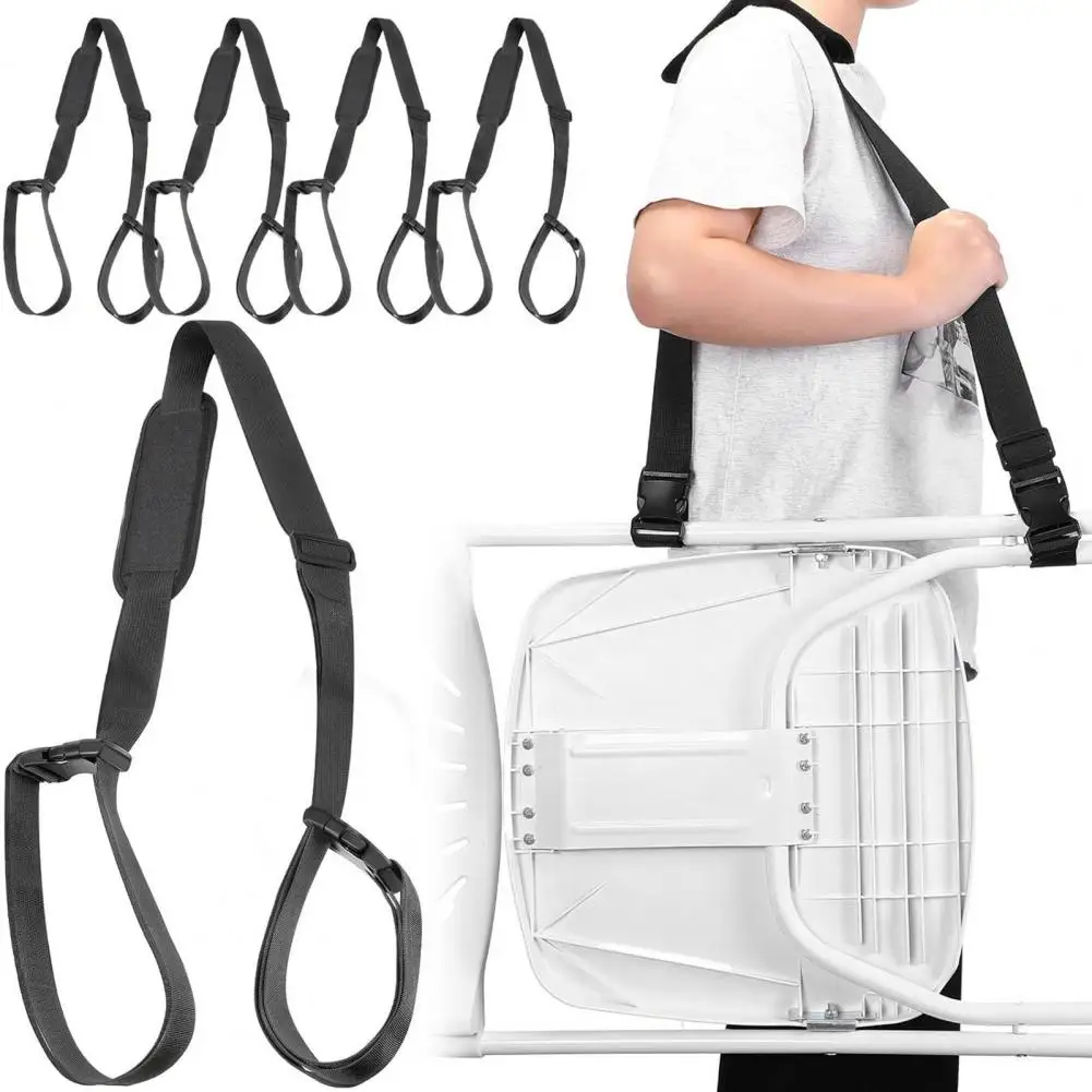 Chair Carrier Shoulder Strap, Padded Folding Chair Carrying Strap, Universal Adjustable Strap for Beach Chairs Camping Chairs