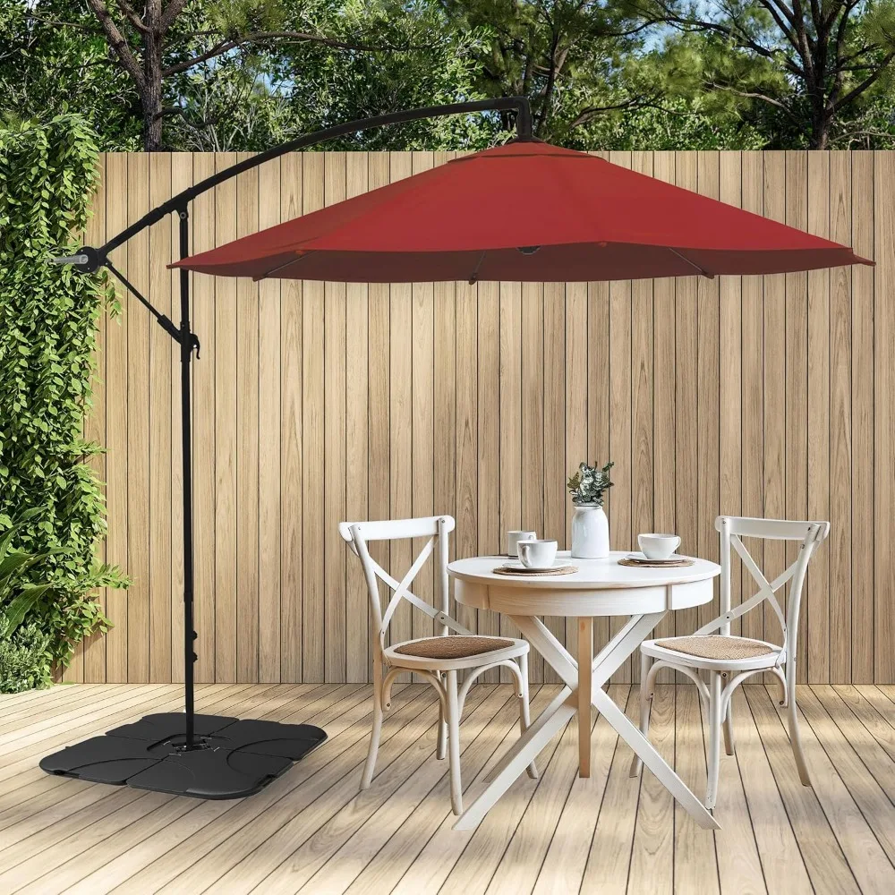 حامل مظلة للفناء الخارجي - قاعدة رملية شديدة التحمل لمظلات العارضة والكابولي والإزاحة بسعة 220 رطل