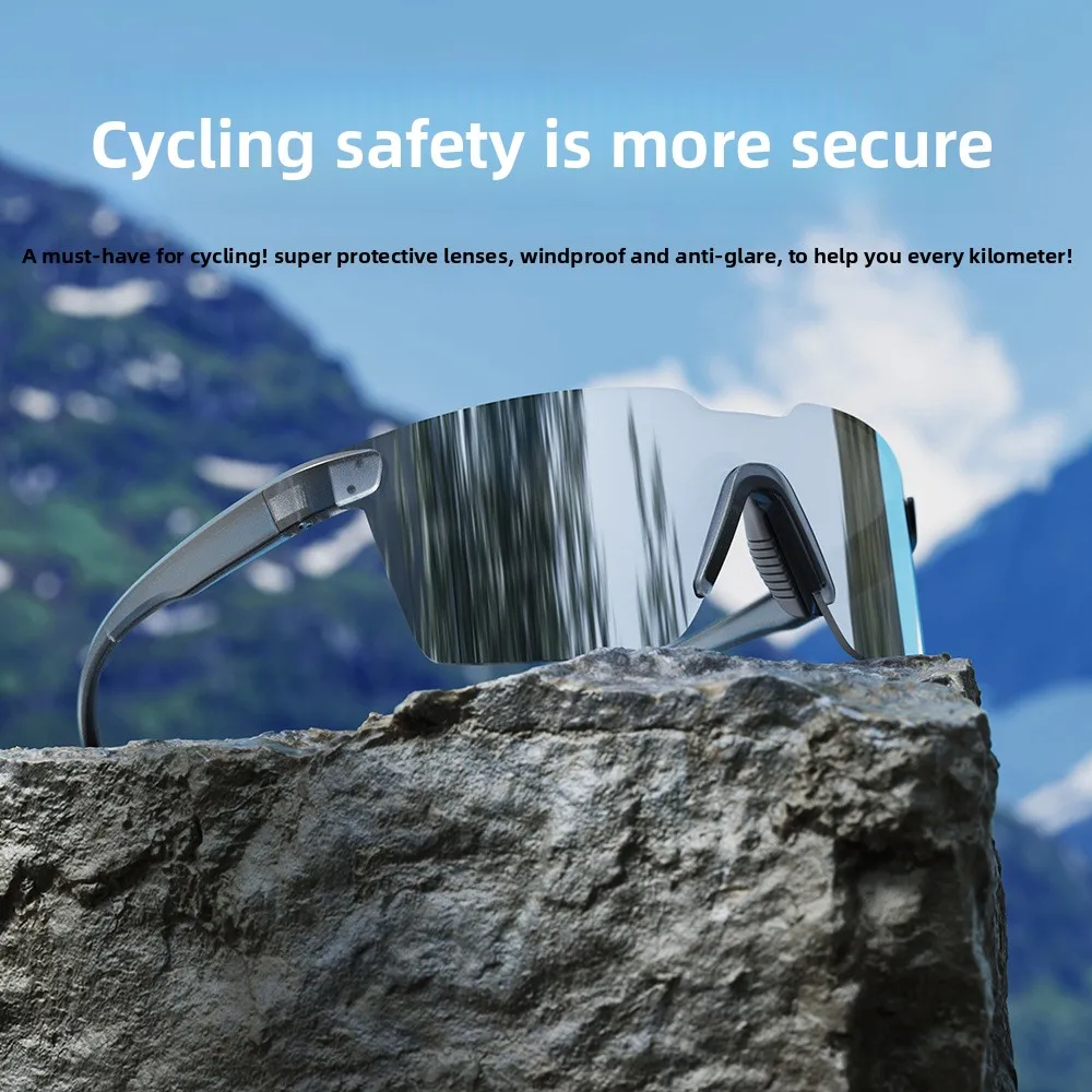 

Ultra-light frameless one-piece road bicycle riding glasses outdoor hiking windproof sand goggles