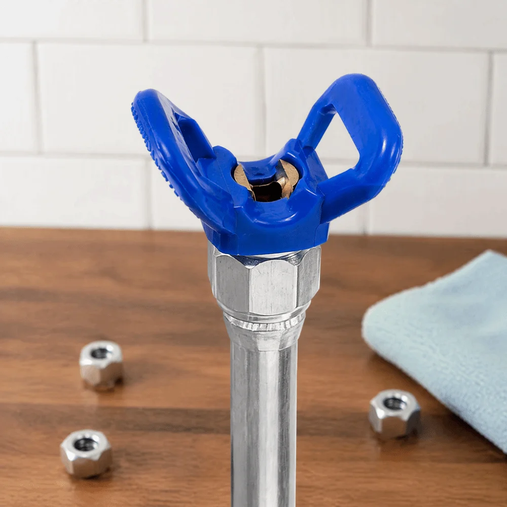 1pcs/4pcs 11.42mm Diameter Airless Paint Spray Tip Guard Blue Guard Nozzle Seat Replacement Tool for Graco