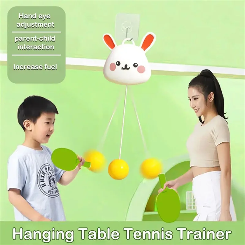 Allenatore da ping pong sospeso Esercizio visivo Palla da ping pong sospesa portatile Giocattolo Allenatore di palline da ping pong per bambini Bambino