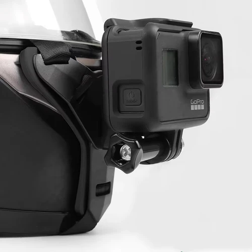 Imagen 1 del producto Soporte de montaje en barbilla para casco integral para GoPro Hero 9 8 7 6 5 3, soporte para barbilla para casco de motocicleta, accesorios de cámara para Go Pro 9
