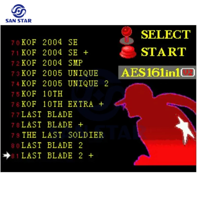 Arcade-cartucho PCB para máquina de juegos recreativos Retro, consola de juegos de lucha, 161 juegos en 1, V2 NEO GEO, AES ROM