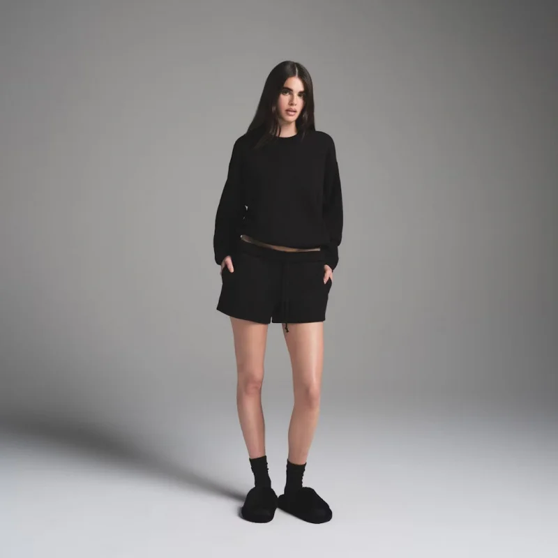 

Kardaian Direct Хлопок Fce круглый Ne свитшот и orts Женский модный комплект весна 2025 длинная застежка-молния