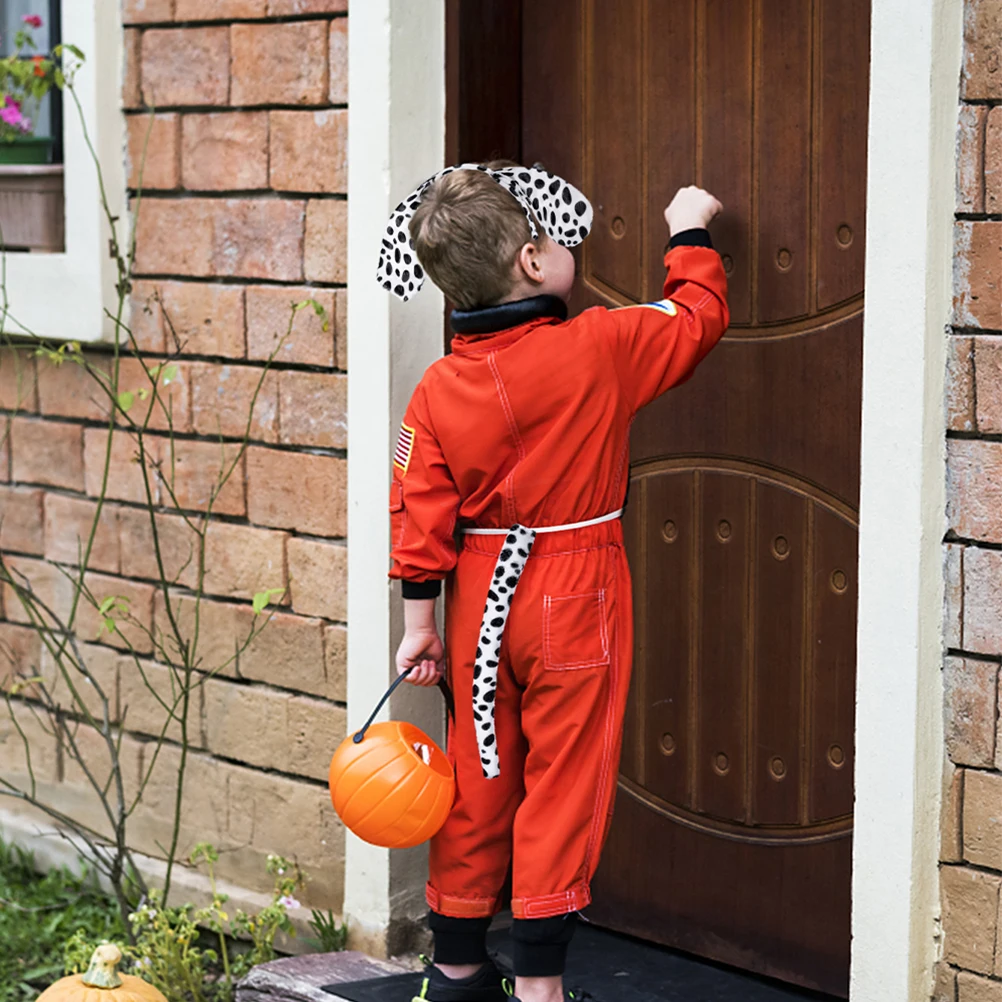 

4pcs Animal Cosplay Set Dog Headband Ears Tail Costume Accessories Reusable Party Supplies Festival Stage Spot Pattern Hairband