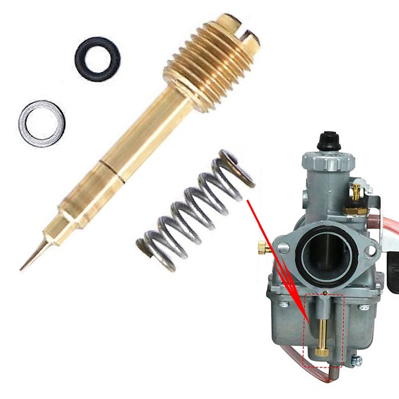 

1 Set Carburetor Parts Air Adjusting Fuel Ratio Screw Set For Yamaha Carb Pilot Fuel Air Mixture Screw Mikuni CV # 12R-14105-00