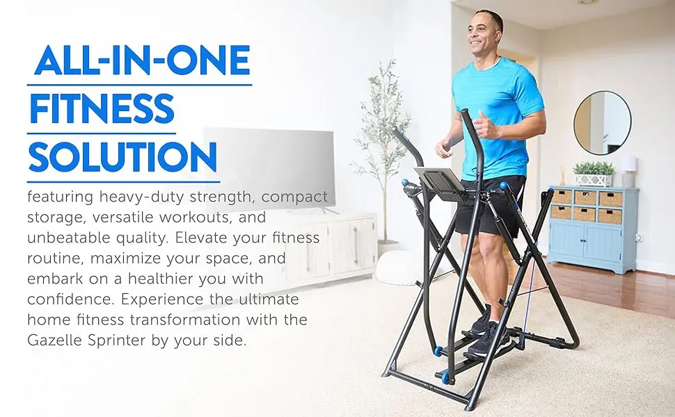 10-in-1 Compact Exercise Machine, 300lb Weight Capacity, Patented Dual Pivot, Fitness Computer