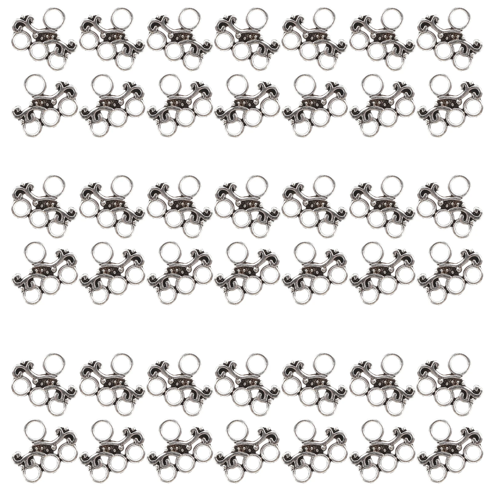 

100pcs Jewelry Accessories Alloy Charms Hollow Design Pendant DIY Decorative Necklace Simple Shape Craft Parts H made Gifts