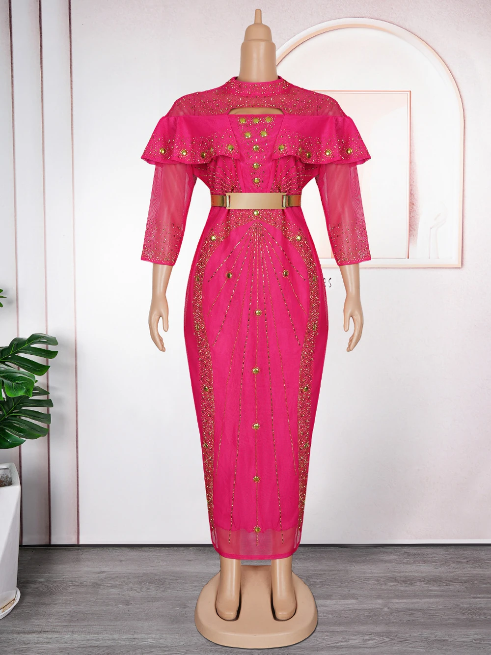 Vestidos de diamante de luxo para mulheres elegante festa de casamento vestido de noite africano dashiki outfits 2025 vestido de aniversário roupas femininas