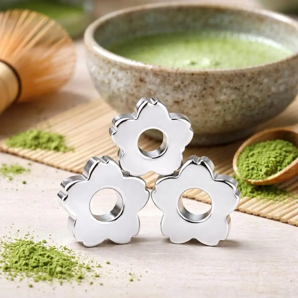 Stainless Steel Matcha Sifter Food-Safe Material Rolling Beads Stainless Steel Sieve Reusable Fine Mesh Matcha Strainer Beads