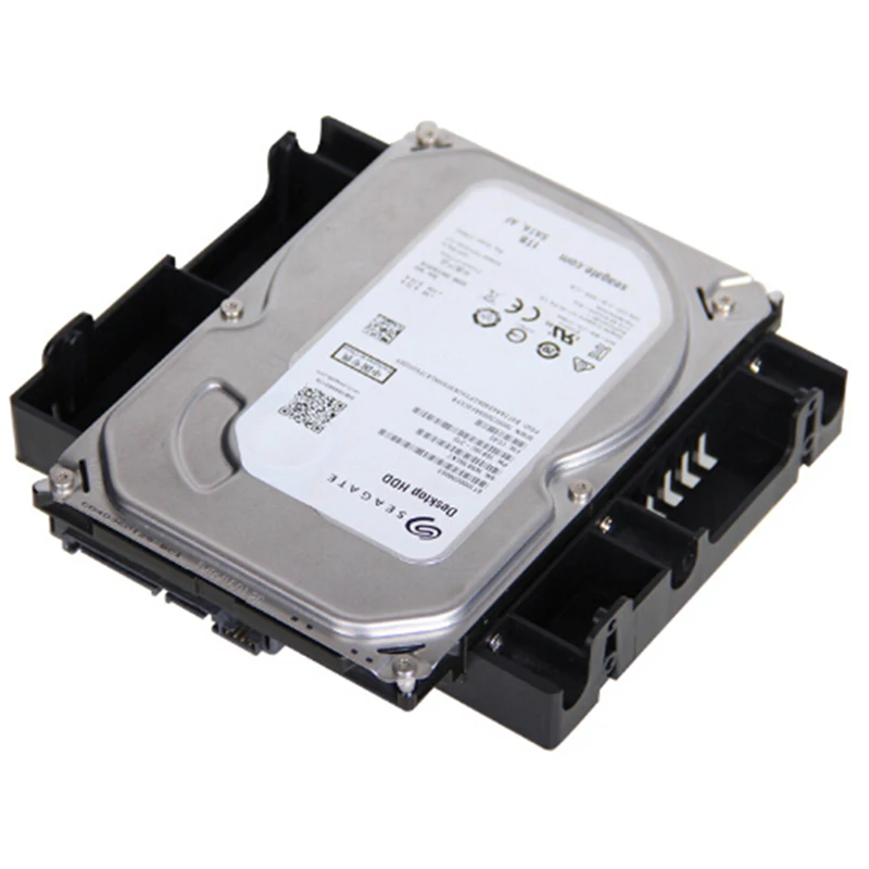 5.25 Optical Drive Position to 3.5 to 2.5 inch SSD 8CM Fan Hard Drive Holder