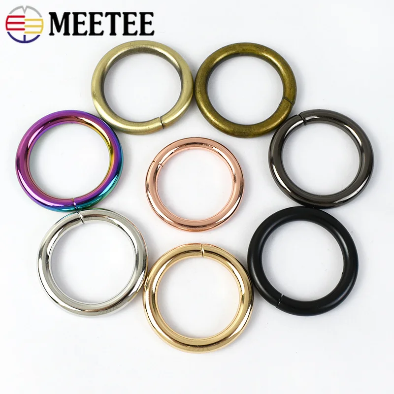 5/10Pcs Metal O Ring Buckles for Bag Strap Dog Collar Clasp Webbing Belt Hooks KeyChain Loops DIY Handbag Hardware Accessories