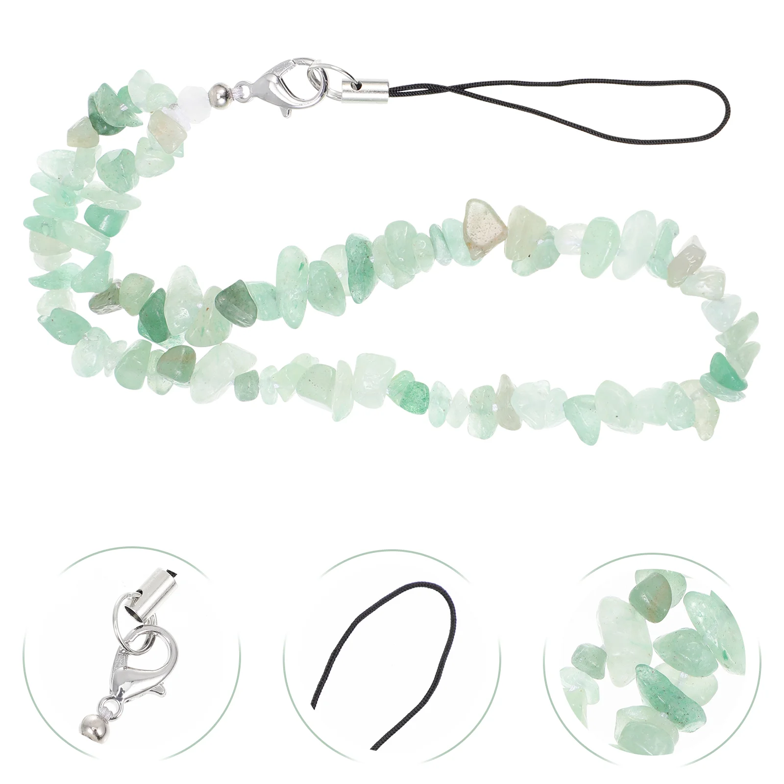 

Phone Charms Aesthetic Crystal Lanyard Chic Rope Cell Stones Lanyards Miss Digital Camera Keychain Beaded