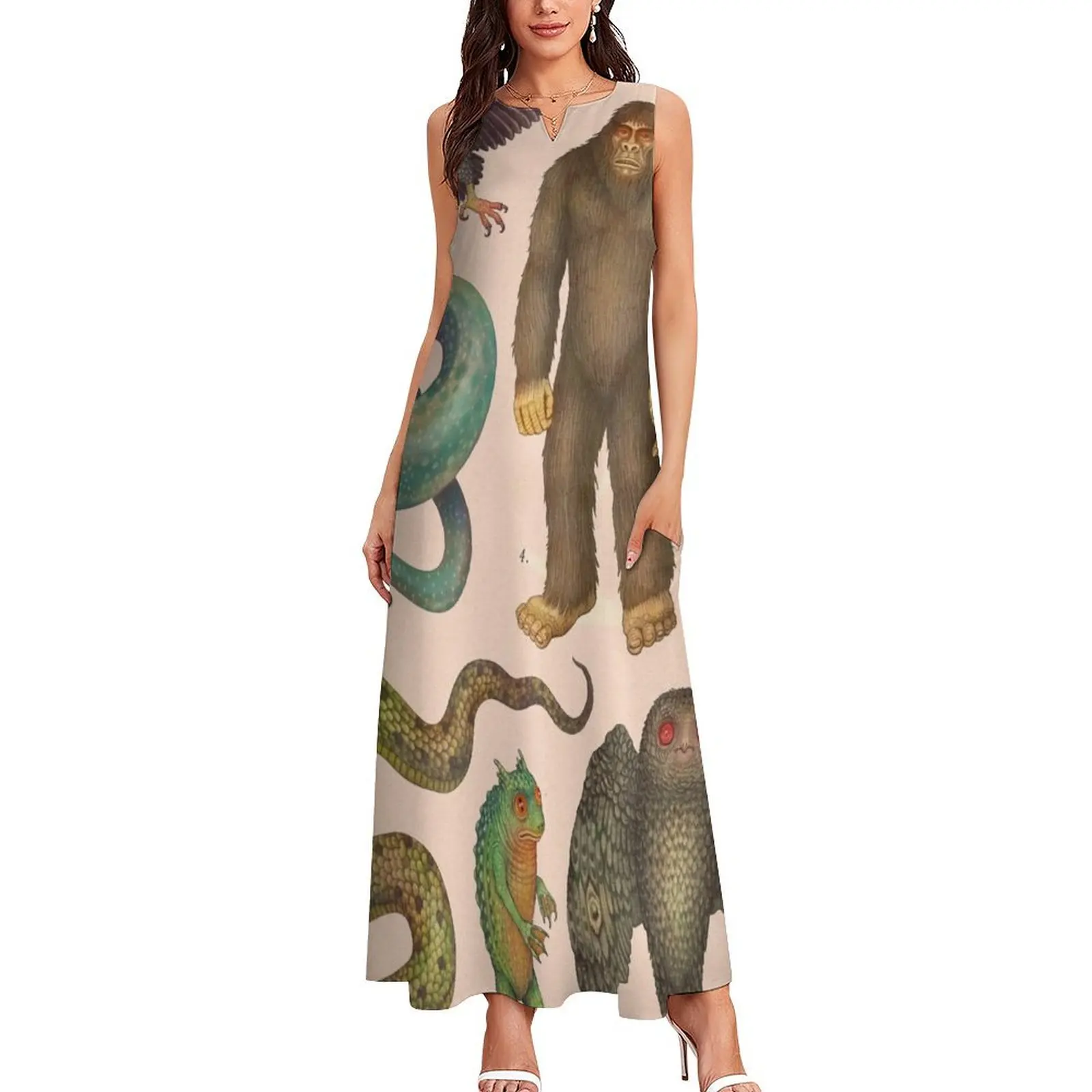 Cryptids of the Americas, specie di criptomozoologia Abito lungo abito da sera abiti donna estate 2025 abiti da ballo Abito