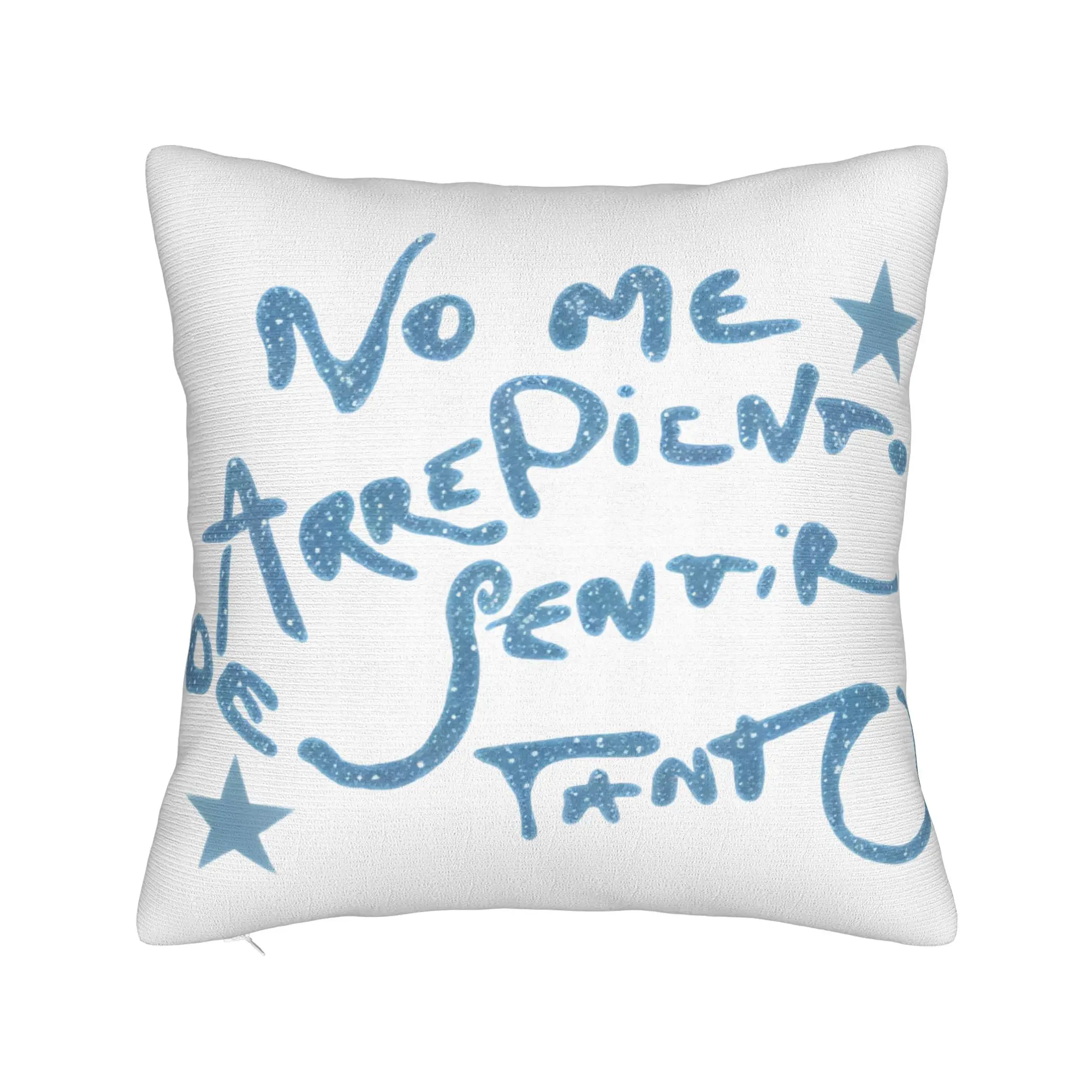 Karol G No Me Arrepiento De Sentir Tanto Pillow Case  Soft Pillow Cover For Living Room Sofa Retro Trendy Pillowcases