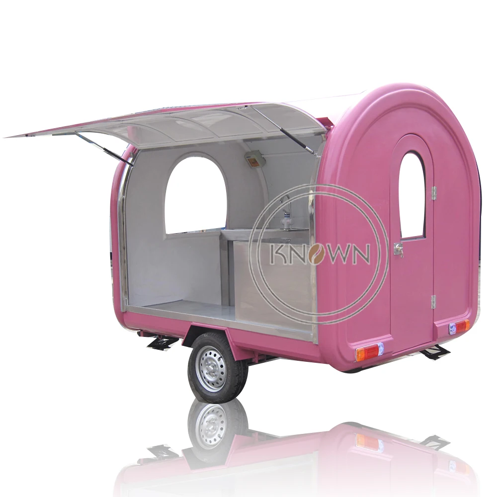 OEM 2.8m Length Fried Chicken Hot Dog Mobile Food Trucks for Sale Food Vending Carts