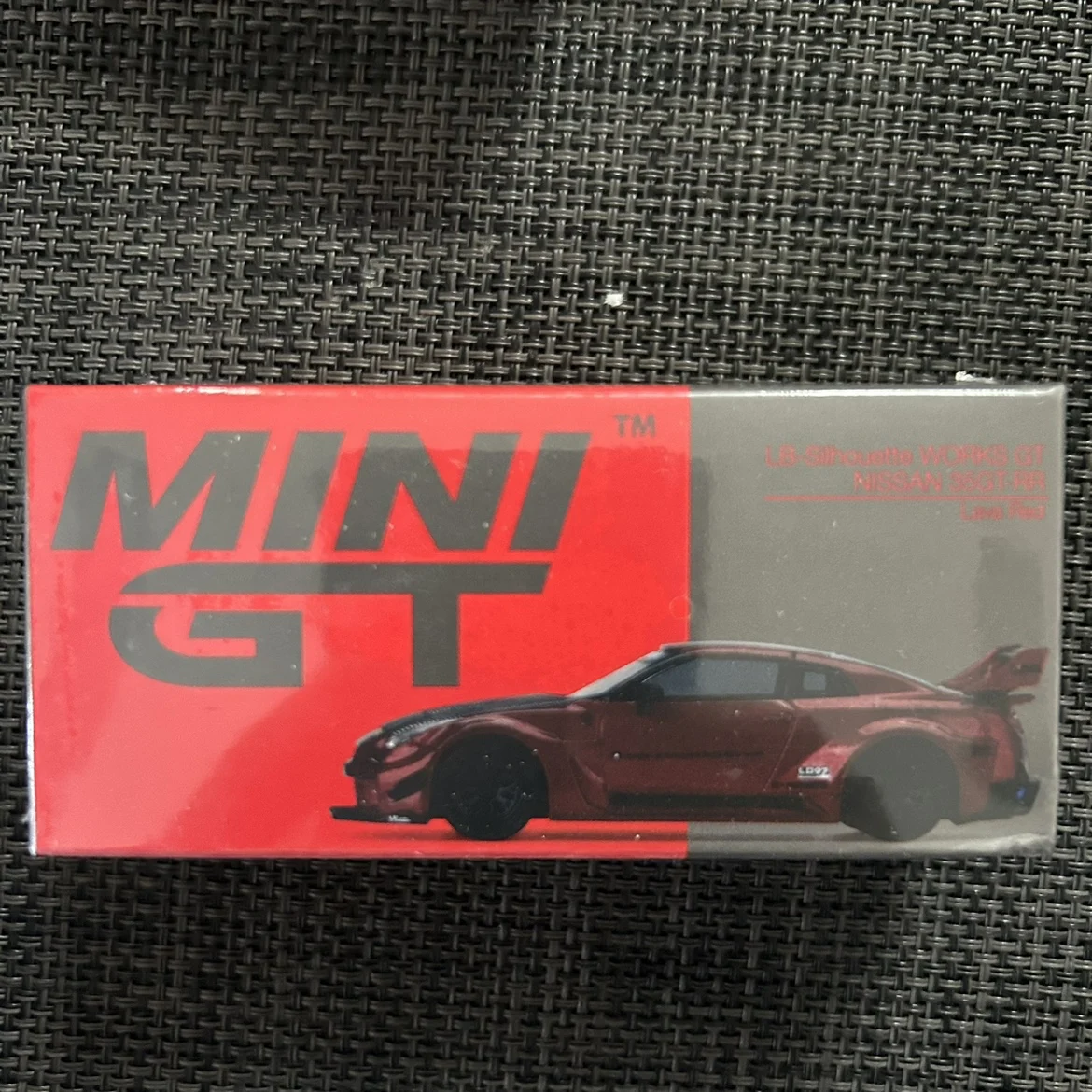 TSM MINIGT 1/64 #191 LB-Silhouette WORKS GT NISSAN 35GT-RR Ver1 Lava Red Die-cast alloy car model collection display gifts