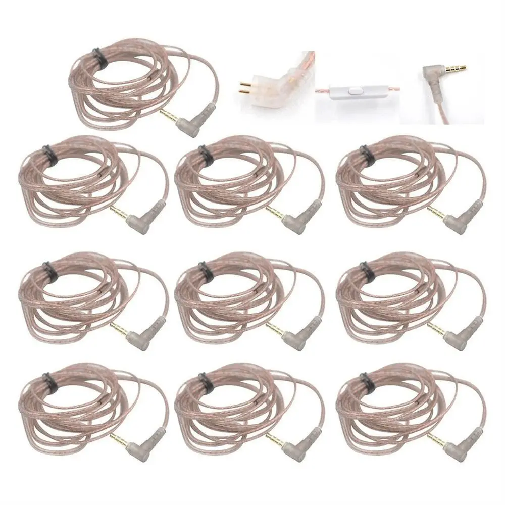 Plated Oxygen-Free Copper 2Pin Cable Upgrade High-Purity 2Pin Headphone Cord ZS10 Earphone Wire In Ear Cable Earphones Cord