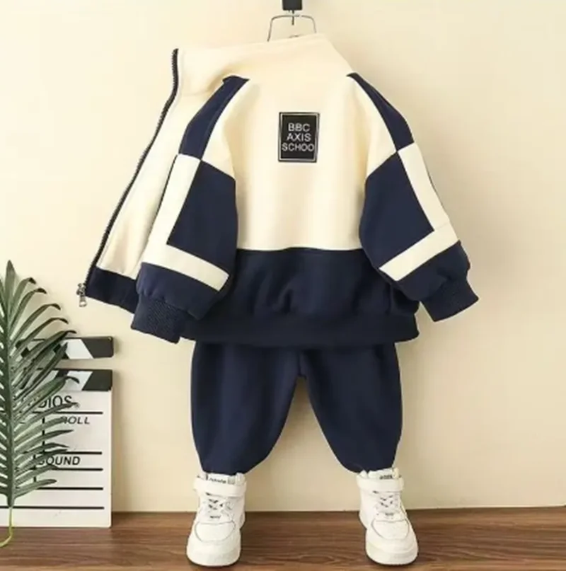 Spring Autumn Baby Clothes Set Winter Children Clothing Jacke Suits Kids Baby Boys Jacket+pant 2 PCS Child Boy Clothes