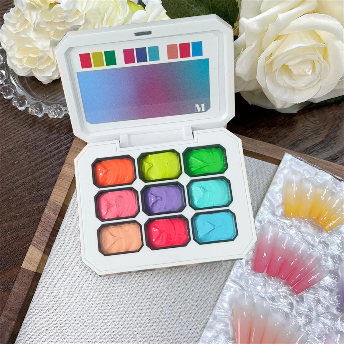 1 Stück 9-farbiger, fester Nag – Nail Art Halal Bewertung und Preis