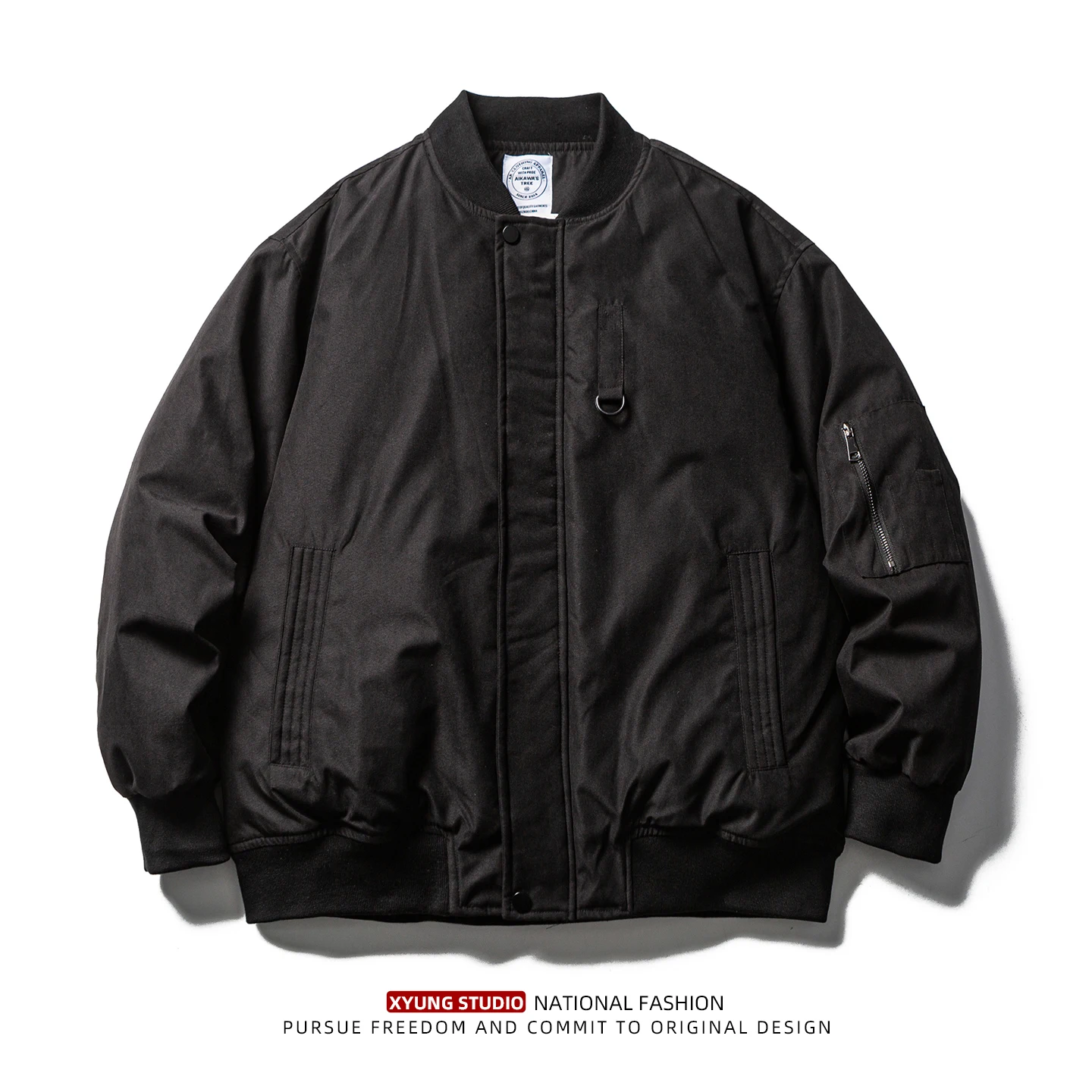 

American Sle Pilot Jaet Men's Winter 90 White Du down Outdoor Cold Resistance Warmth Stand Collar Baseball Sle Coat