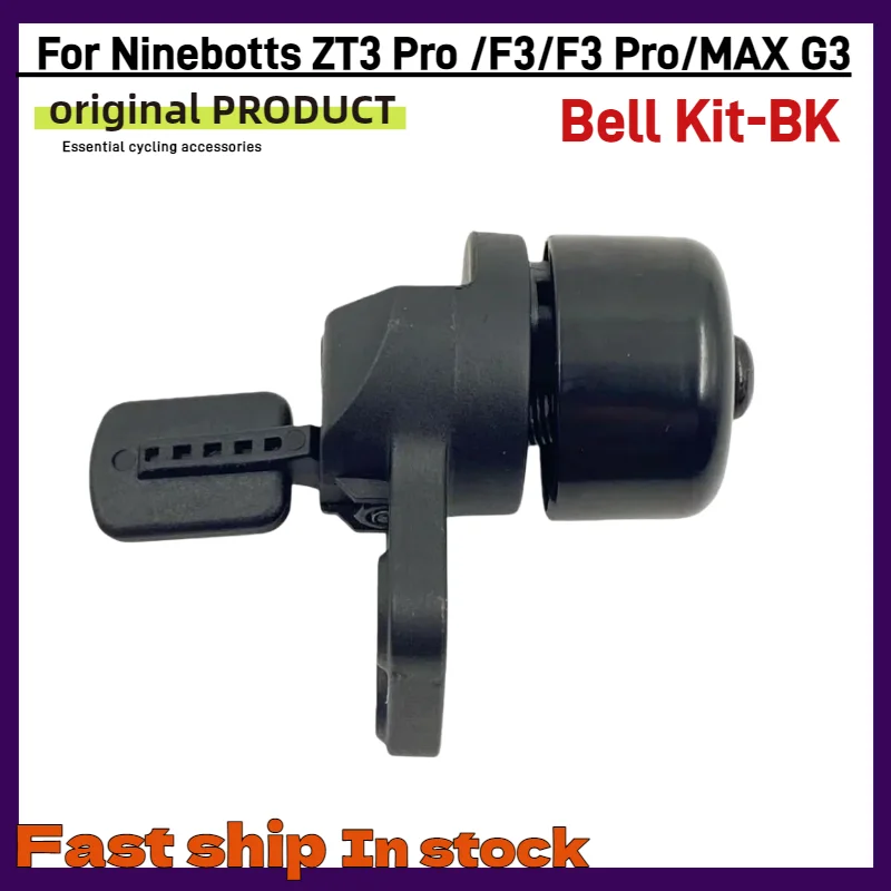 Image of Original Aluminiumlegierung Klingel Laute Warnklinge für Ninebots ZT3 Pro F3 F3Pro MAX G3 Elektroroller Zubehörteile