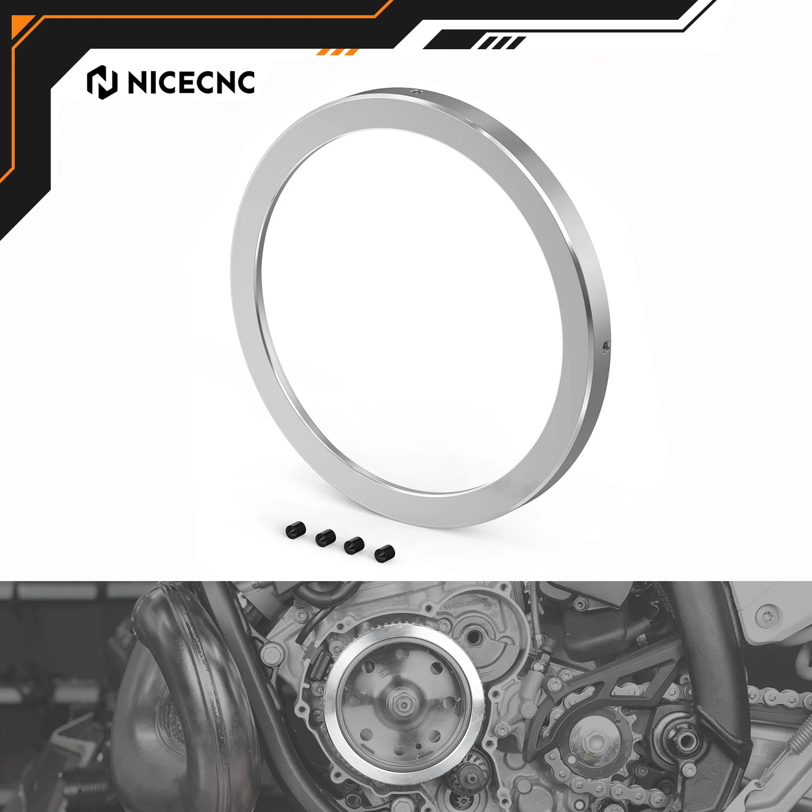 

NICECNC For GasGas EC 300 EC250 2024-2025 For Husqvarna TE 300 TE250 KTM EXC 300 XCW 300 7oz Flywheel Weight Stainless Steel