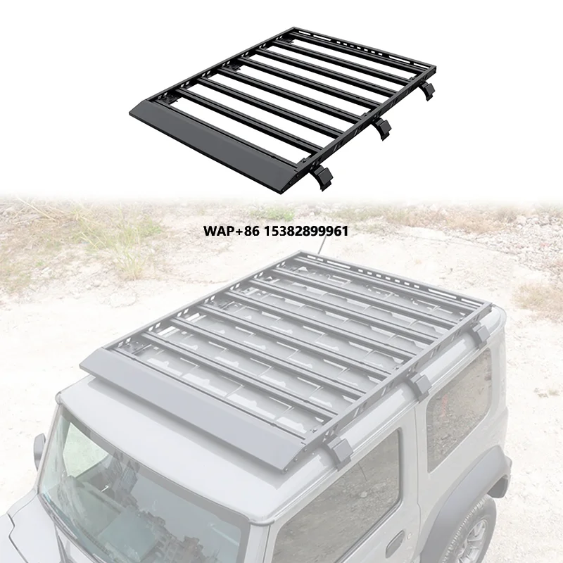 

LUMA 2-Door 19-24 Aluminum Car Roof Top Cargo Carrier Luggage Rack for 4th Gen Jimny Sierra JB64 JB74 Steel Material