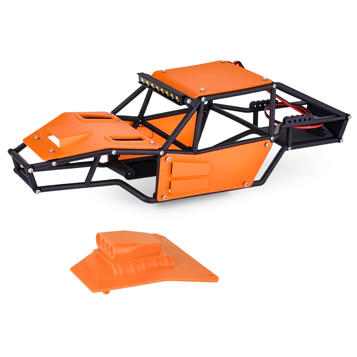 1/18 Rock Tarantula Nylon Buggy Body Shell Chassis Kit for 1/18 RC Crawler Car TRX4M DIY Upgrade Parts