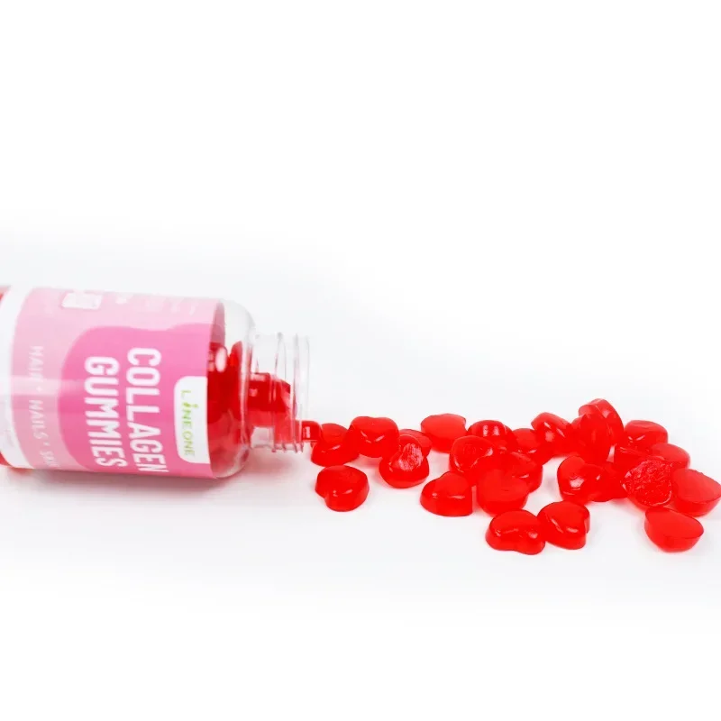 collagen gummies strawberry flavor protects hair promotes healthy skin brightens the skin enhances immunity boosts metabolism