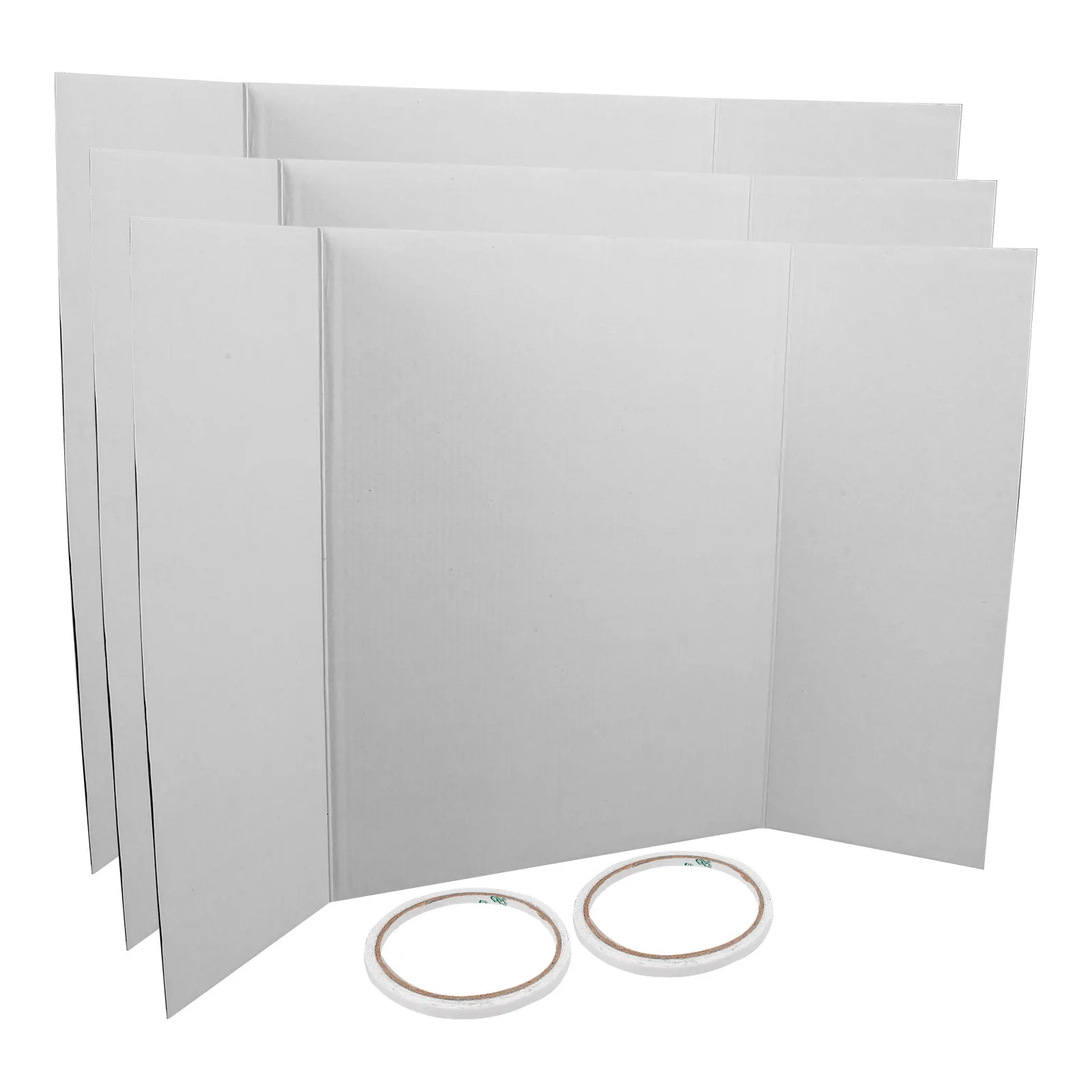 1Set White Tri-Fold…