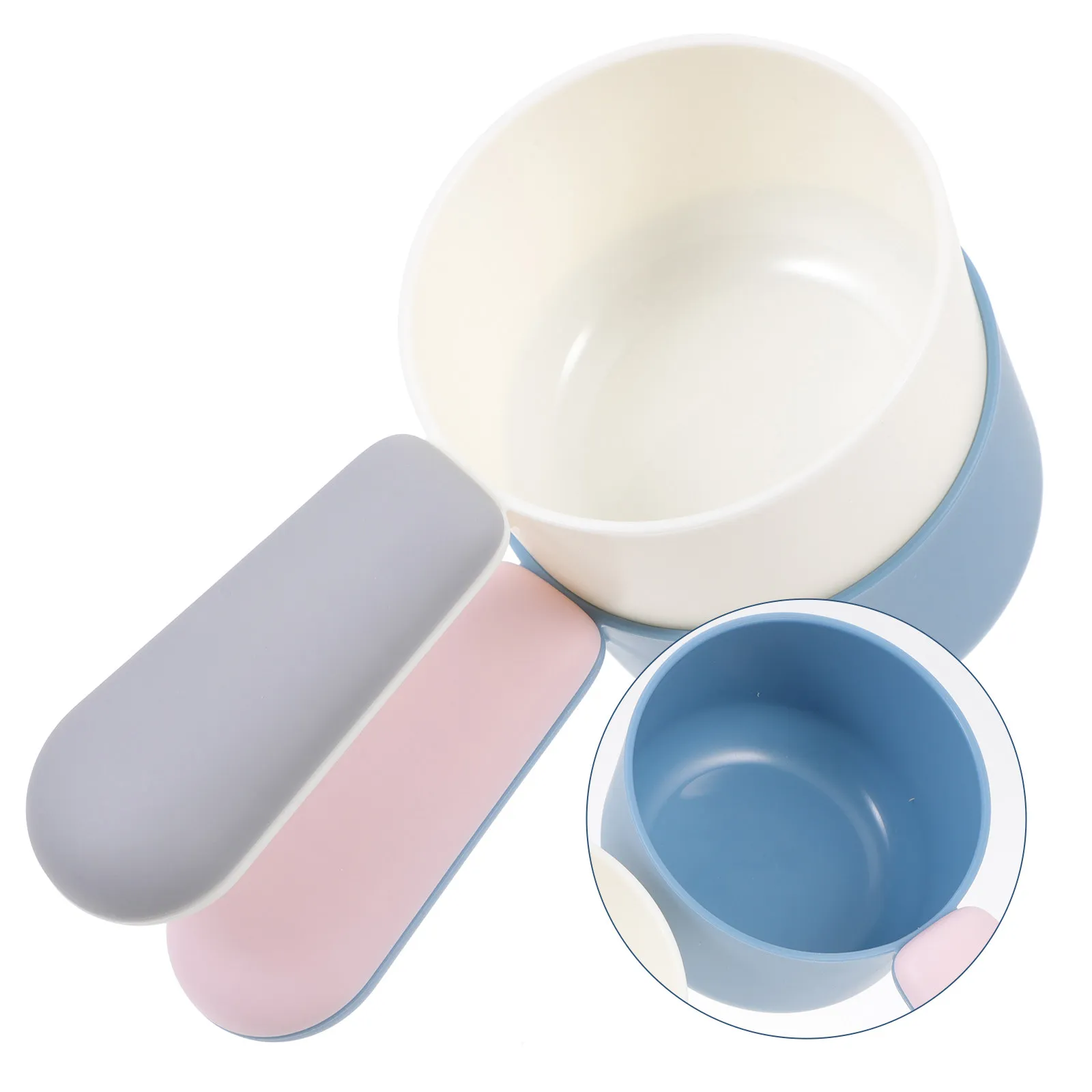 2Pcs Pet Food Scoops Plastic Easy Clean Measuring Spoons Food Box Scoops Dog Cat Feeding Tools Puppy Feeding Spoons