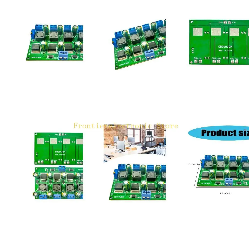 

G8DB 3A 4 Канал 3.3V 5V 12V Регулируемая плата регулятора модуля преобразования вниз