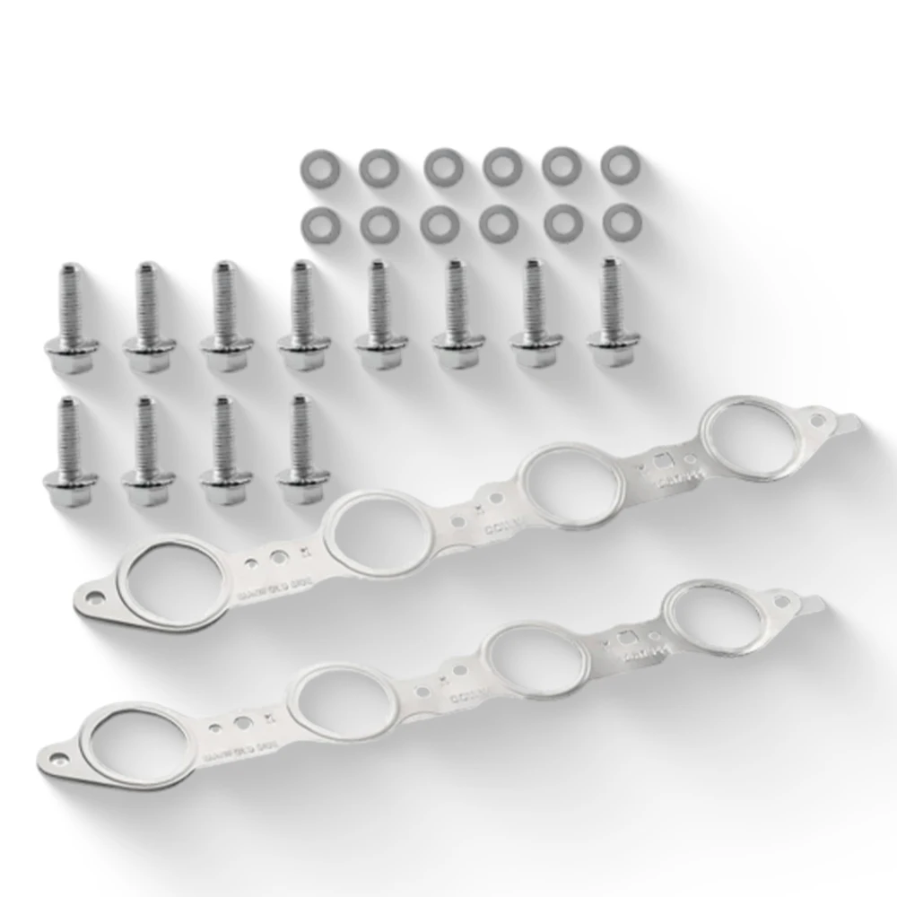 

Комплект прокладок коллектора выпускного коллектора с болтами для Cadillac GMC Chevrolet Pontiac 5.3L/6.0L12617944 12558573 12600530