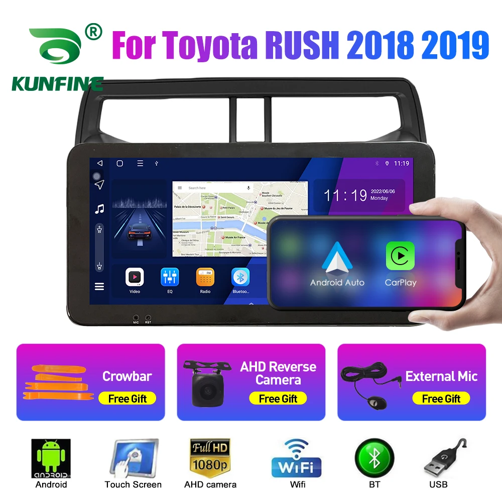 

10.33 Inch Car Radio For Toyota RUSH 2018-2019 2Din Android Octa Core Car Stereo DVD GPS Navigation Player QLED Screen Carplay