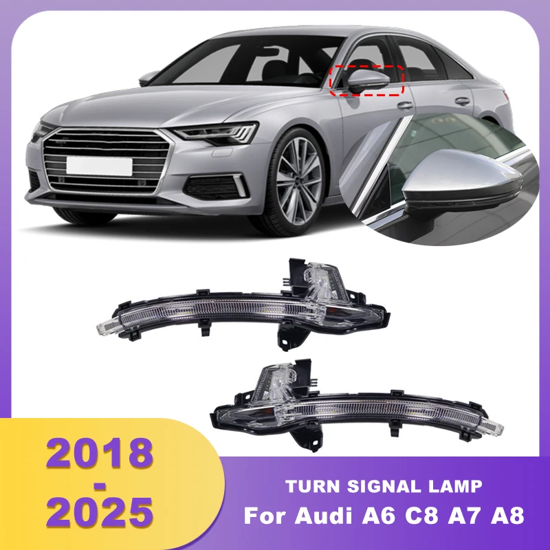 

Rearview Mirror Turn Signal Light Side Indicator Lamp For Audi A6 C8 A7 A8 2019 2020 2021 2022 2023 2024 2025