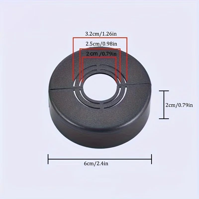 2 Pcs Split Decorative Covers, Height‑Adjustable Concealing Covers for Angle Valves, Faucets, Heating Pipes, Water Heaters